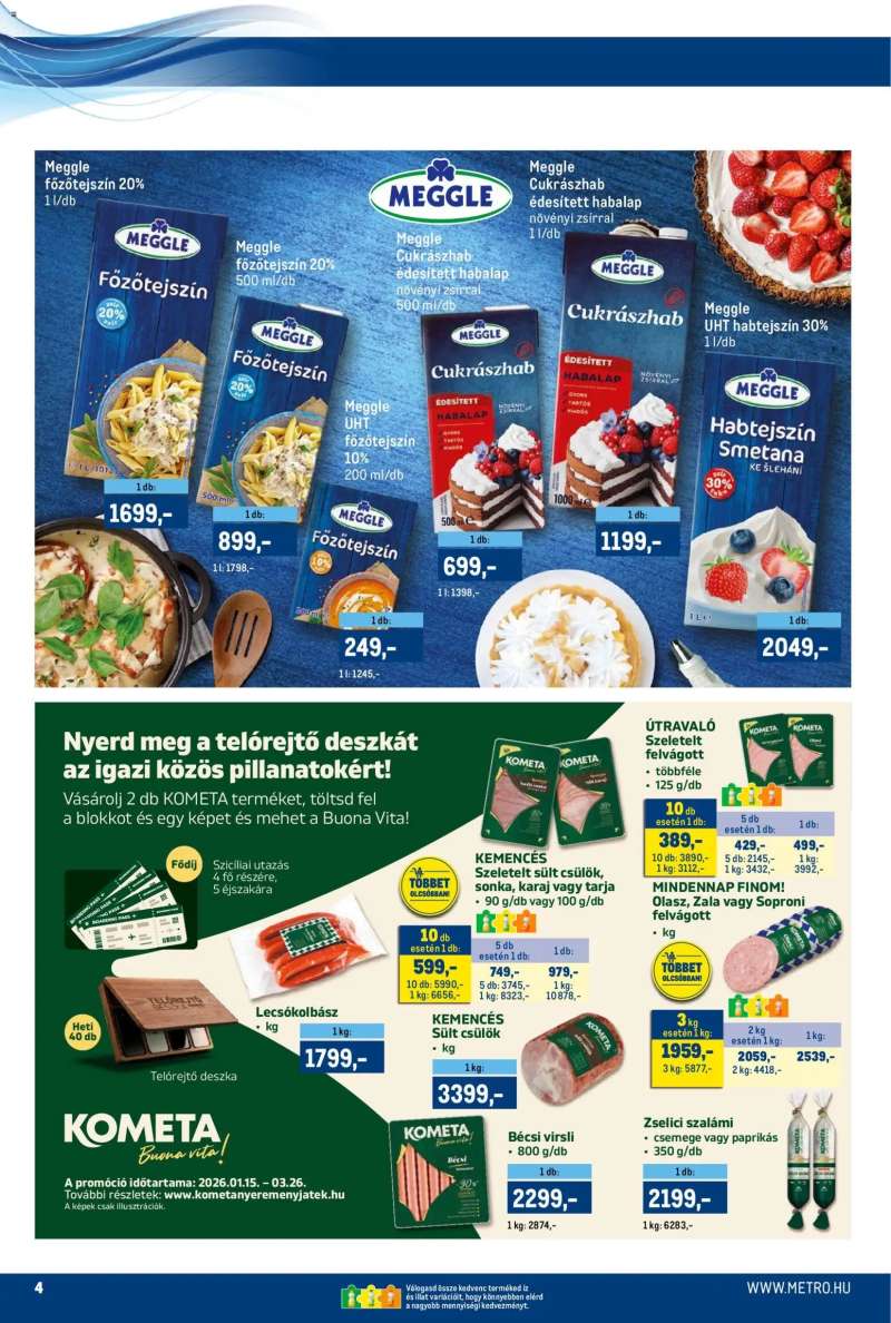 Metro Metro akciós újság 4 oldal