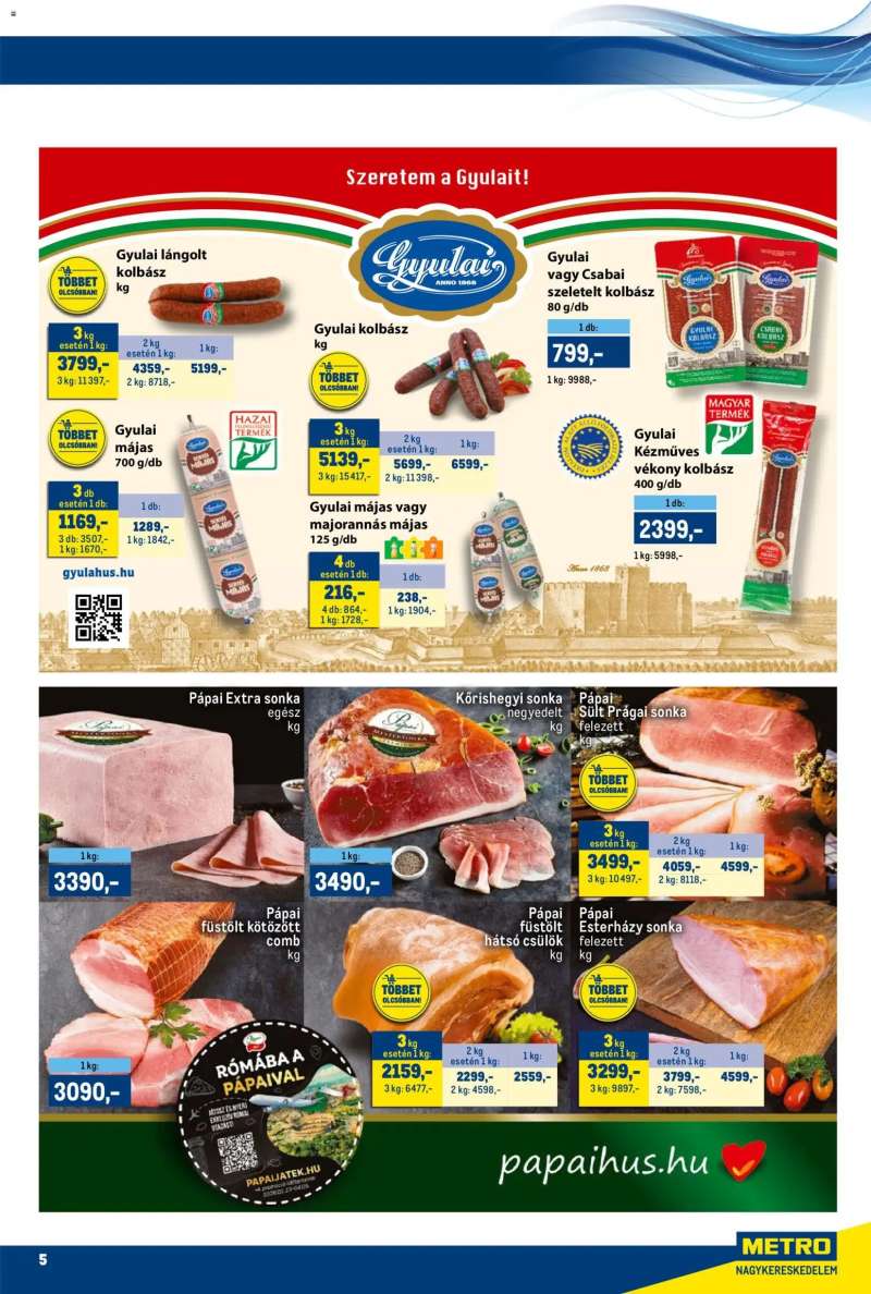 Metro Metro akciós újság 5 oldal