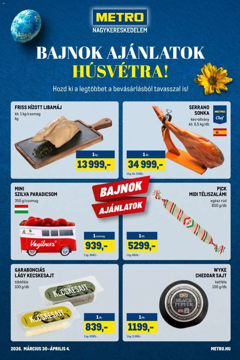 Metro Metro Bajnok ajánlatok Húsvétra! 1 oldal