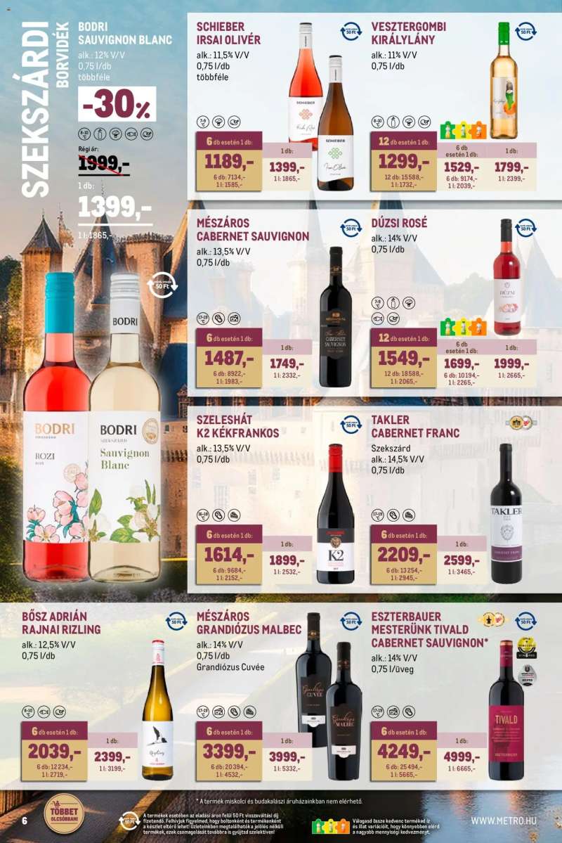 Metro Metro Tavaszi borkatalógus 2026/04 6 oldal