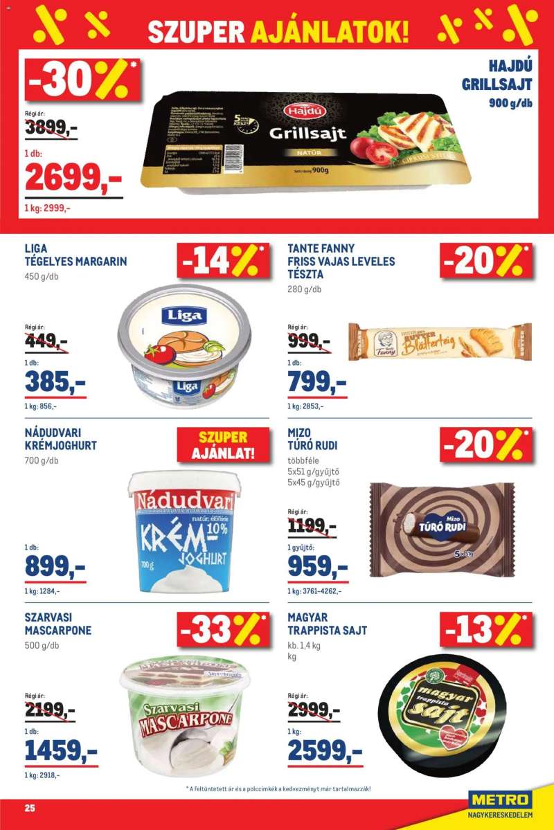 Metro Metro Élelmiszer és Szezonális katalógus 2026/04 25 oldal