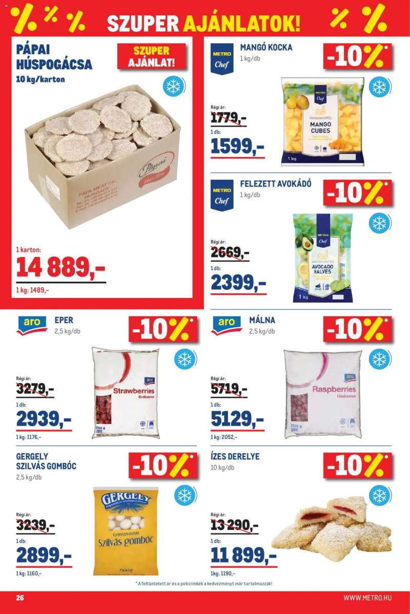 Metro Metro Élelmiszer és Szezonális katalógus 2026/04 26 oldal