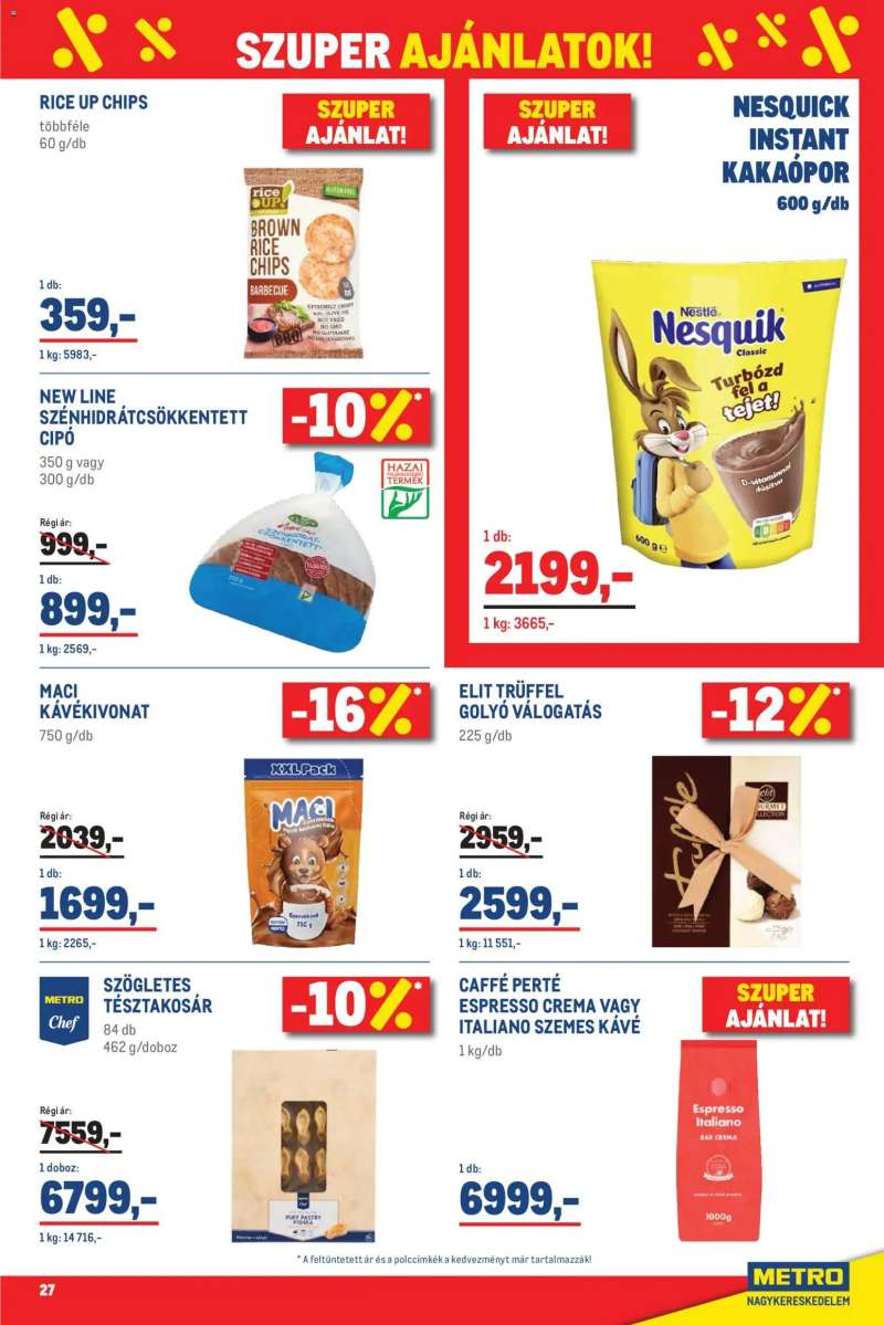 Metro Metro Élelmiszer és Szezonális katalógus 2026/04 27 oldal