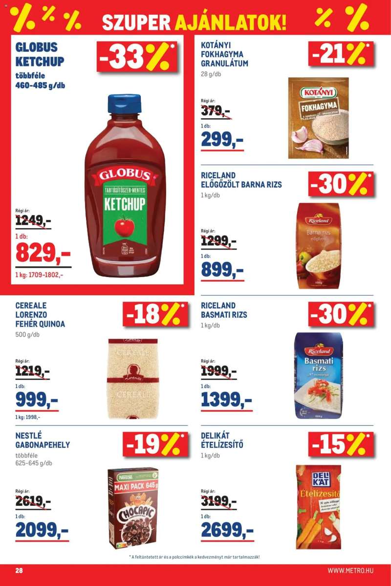 Metro Metro Élelmiszer és Szezonális katalógus 2026/04 28 oldal