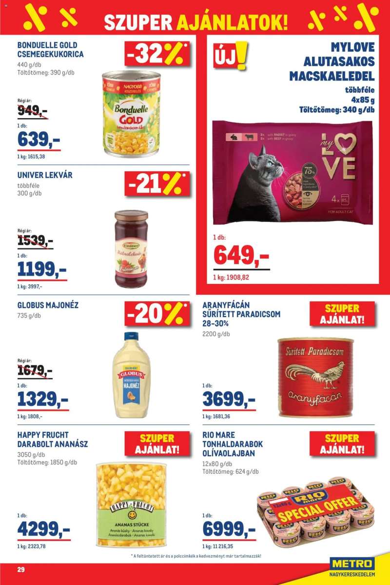 Metro Metro Élelmiszer és Szezonális katalógus 2026/04 29 oldal