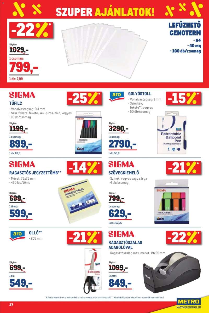 Metro Metro Élelmiszer és Szezonális katalógus 2026/04 37 oldal