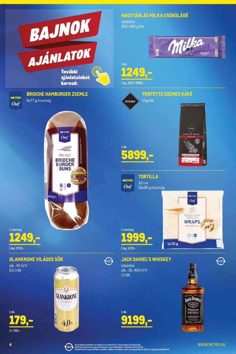 Metro Metro Élelmiszer és Szezonális katalógus 2026/04 4 oldal