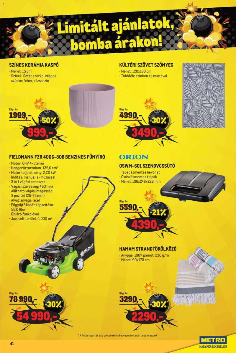 Metro Metro Élelmiszer és Szezonális katalógus 2026/04 41 oldal