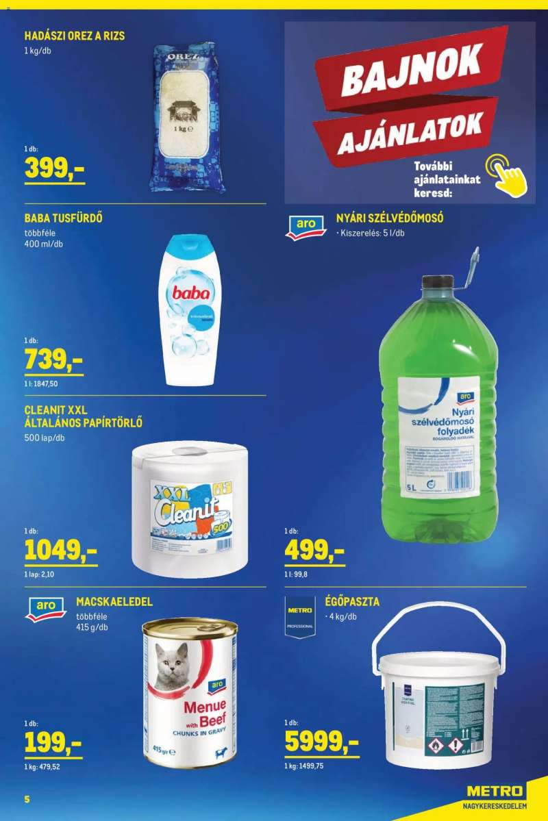 Metro Metro Élelmiszer és Szezonális katalógus 2026/04 5 oldal