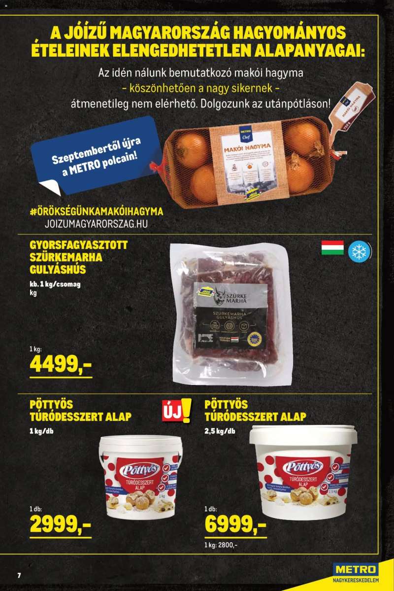 Metro Metro Élelmiszer és Szezonális katalógus 2026/04 7 oldal
