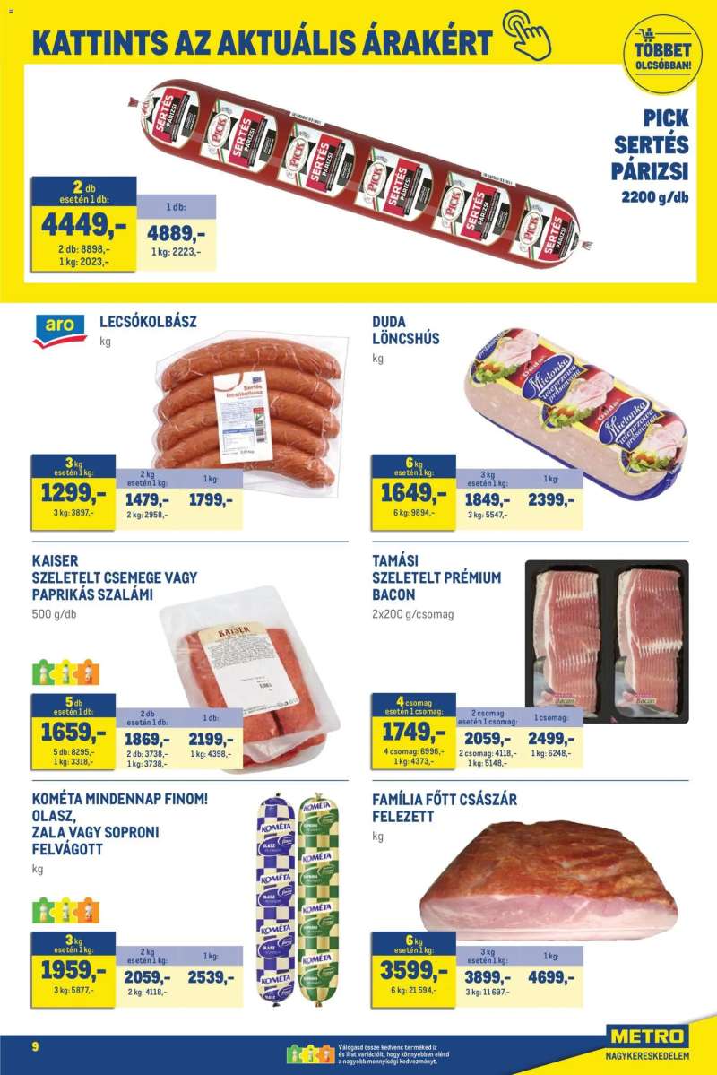 Metro Metro Élelmiszer és Szezonális katalógus 2026/04 9 oldal