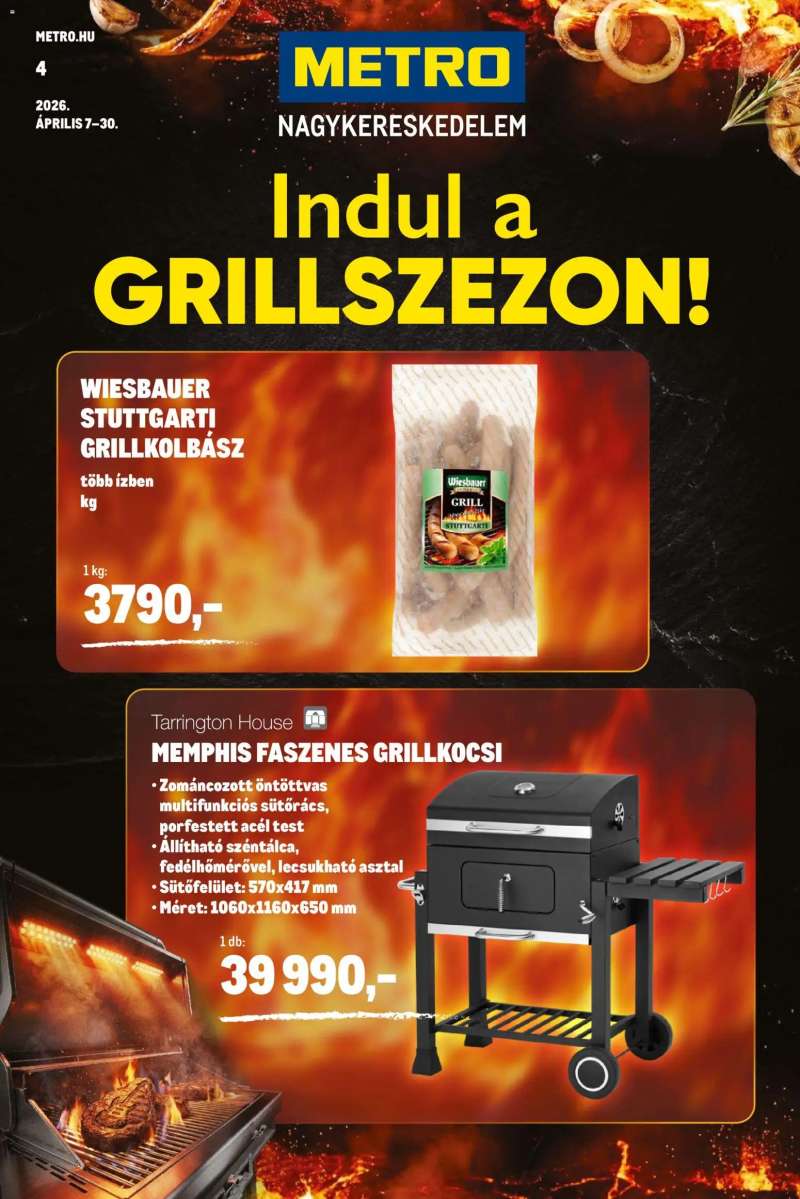 Metro Metro Grillszezon katalógus 2026/04 1 oldal