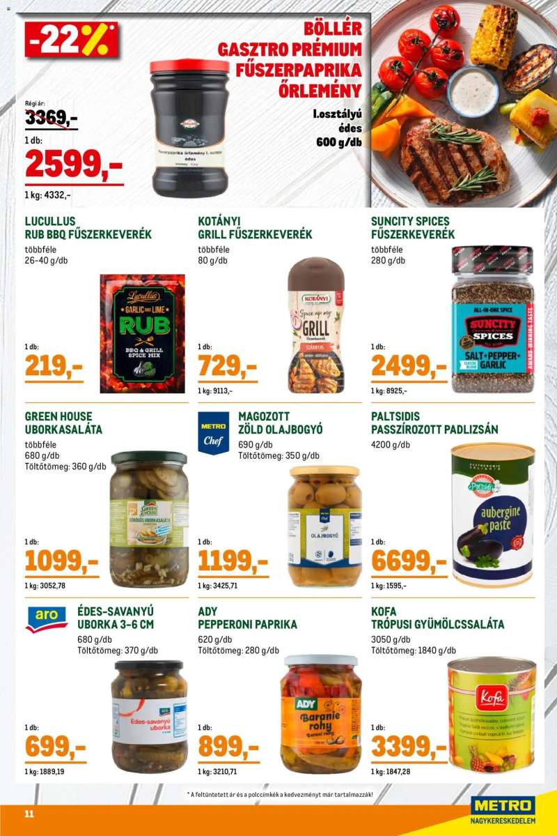 Metro Metro Grillszezon katalógus 2026/04 11 oldal