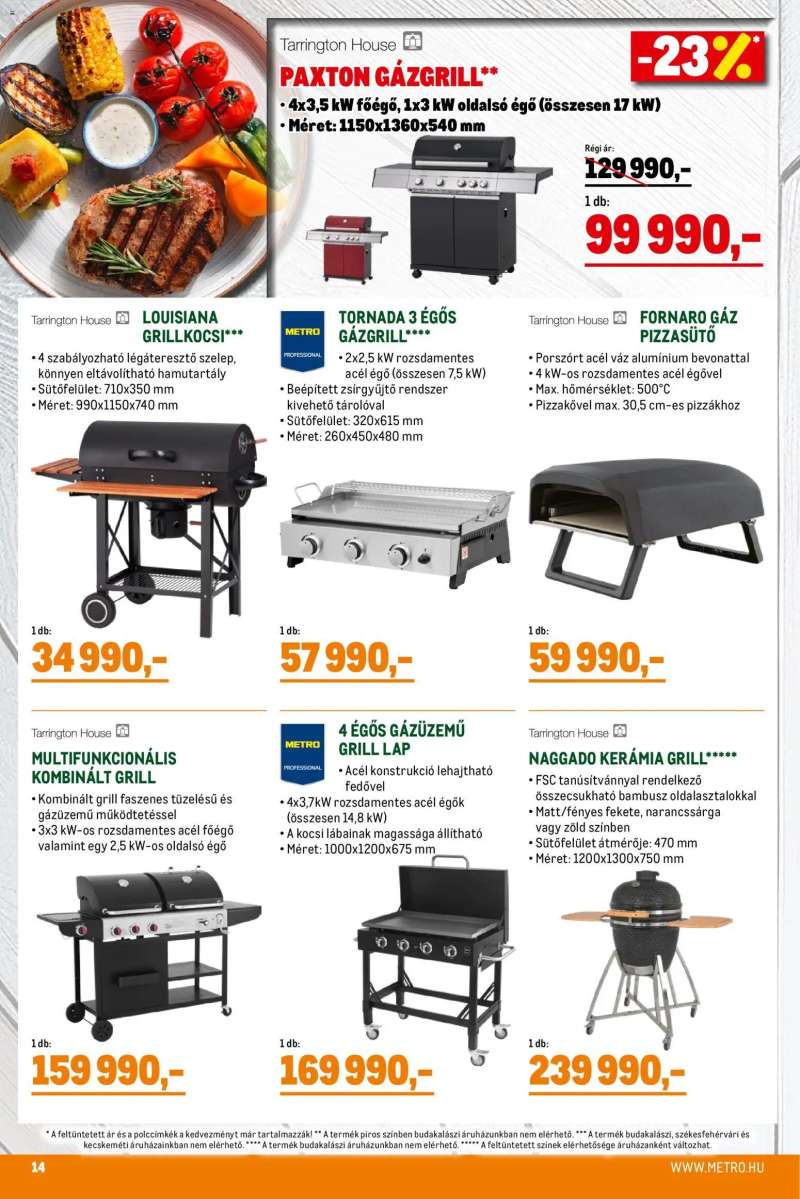 Metro Metro Grillszezon katalógus 2026/04 14 oldal