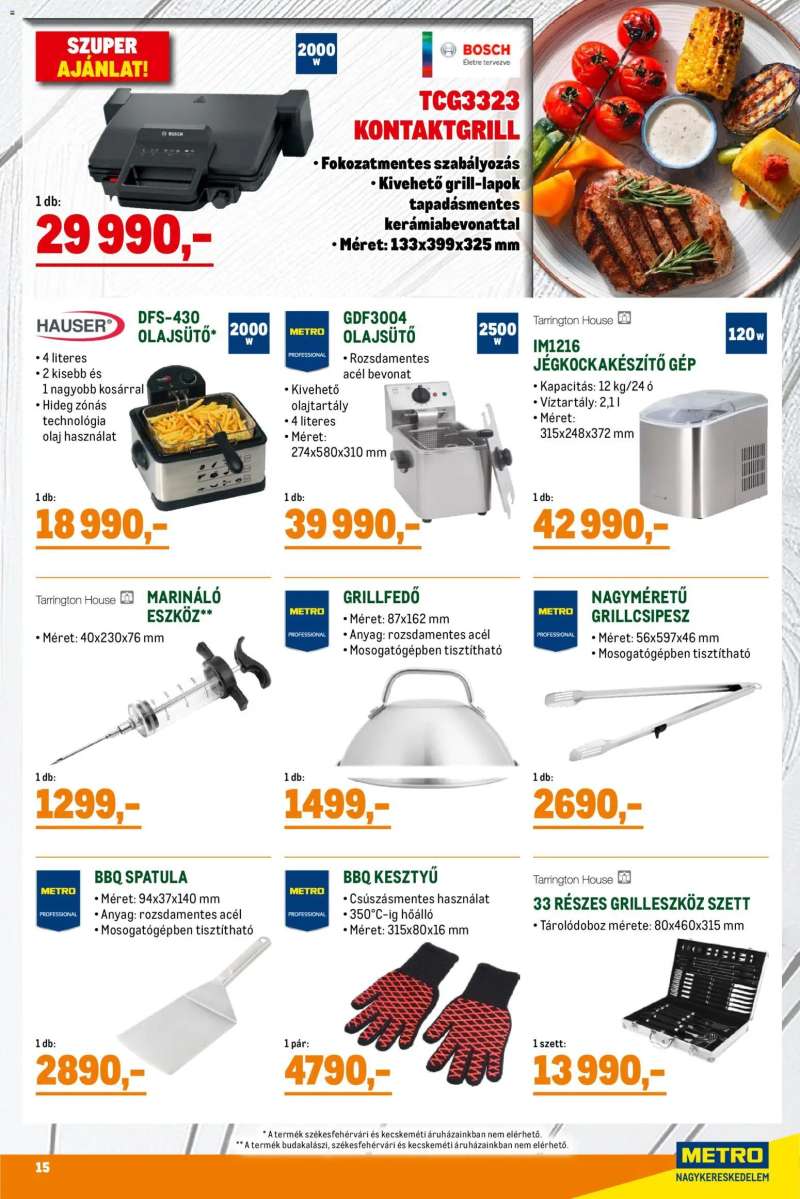 Metro Metro Grillszezon katalógus 2026/04 15 oldal