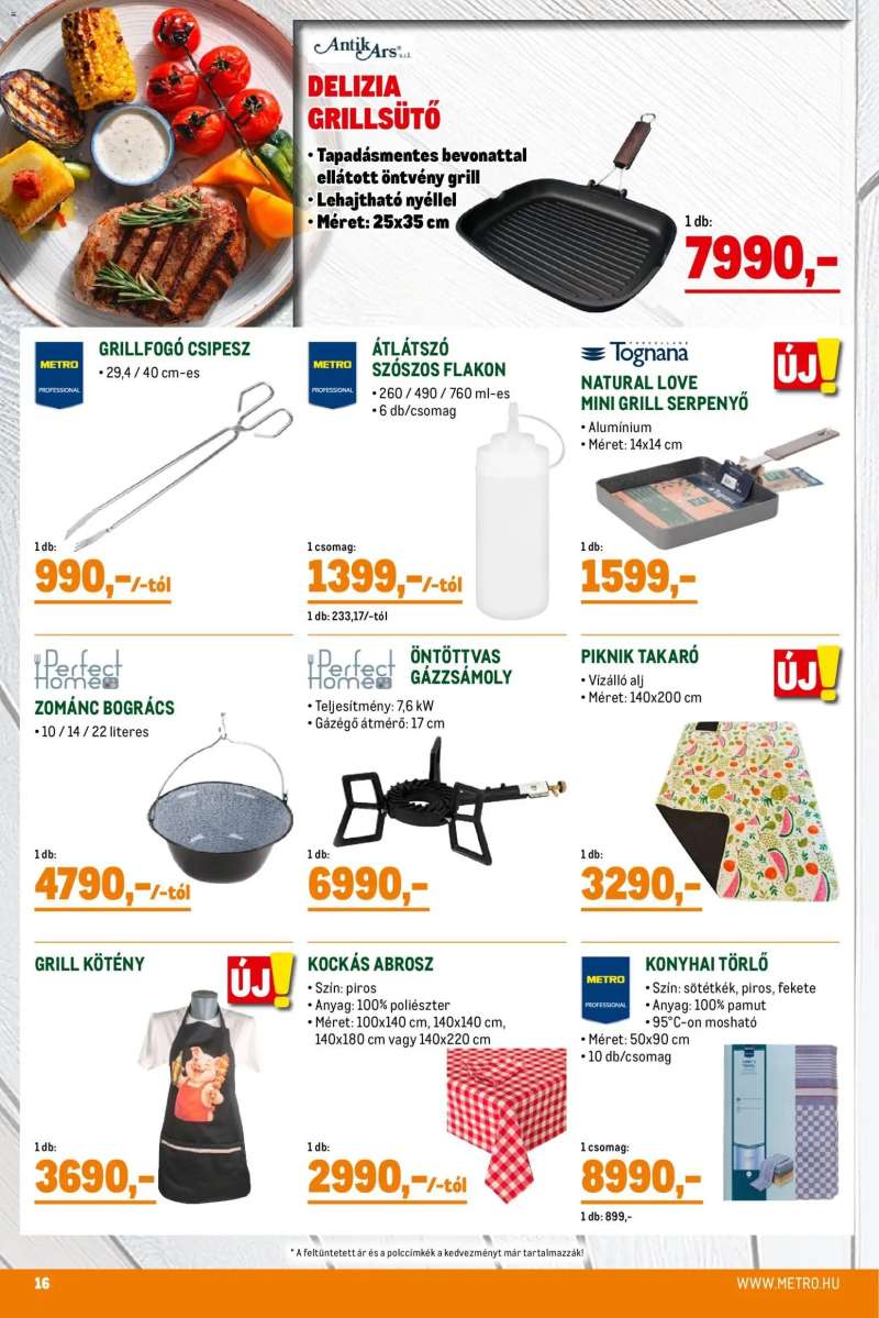 Metro Metro Grillszezon katalógus 2026/04 16 oldal