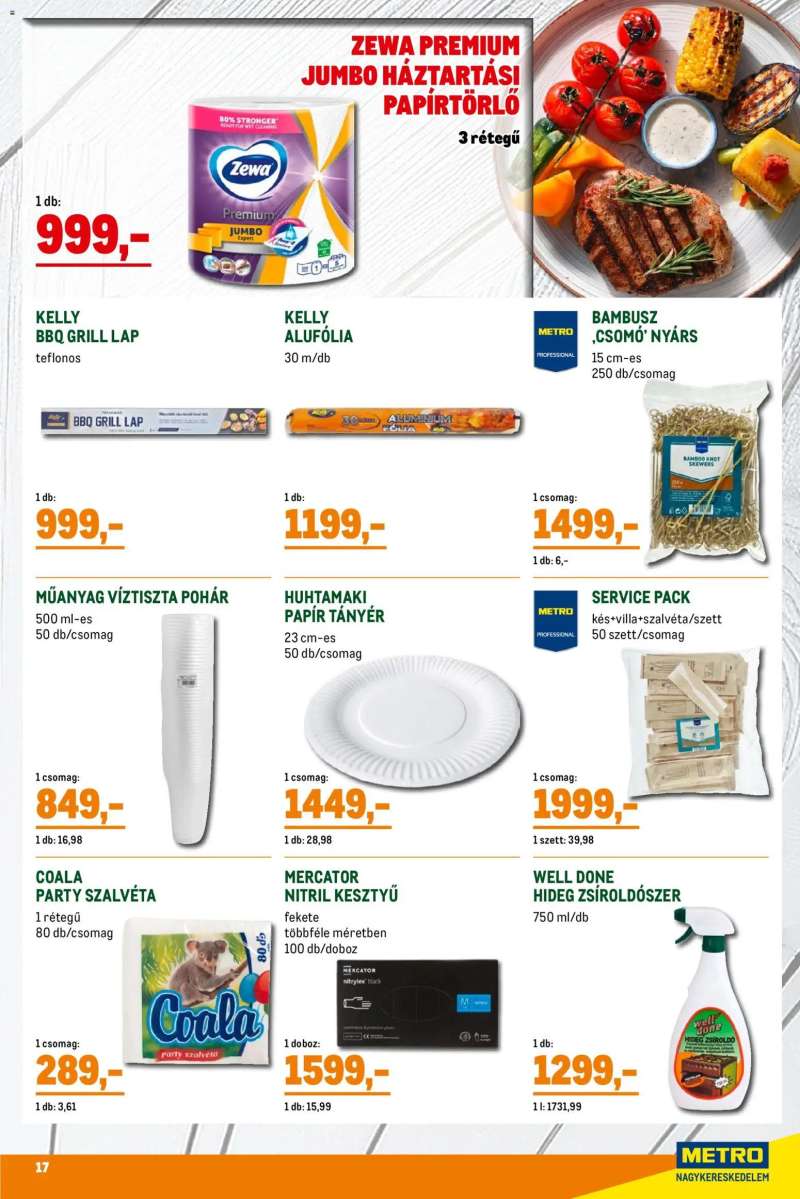 Metro Metro Grillszezon katalógus 2026/04 17 oldal