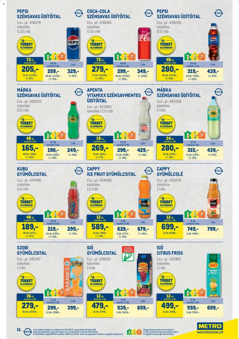 Metro Metro Nagy Ajánlatok Kiskereskedőknek 2026/04 11 oldal