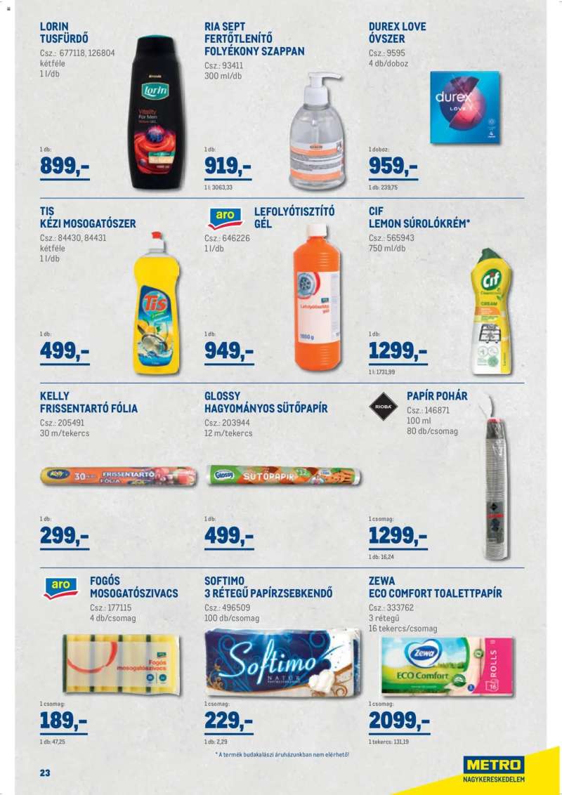 Metro Metro Nagy Ajánlatok Kiskereskedőknek 2026/04 23 oldal