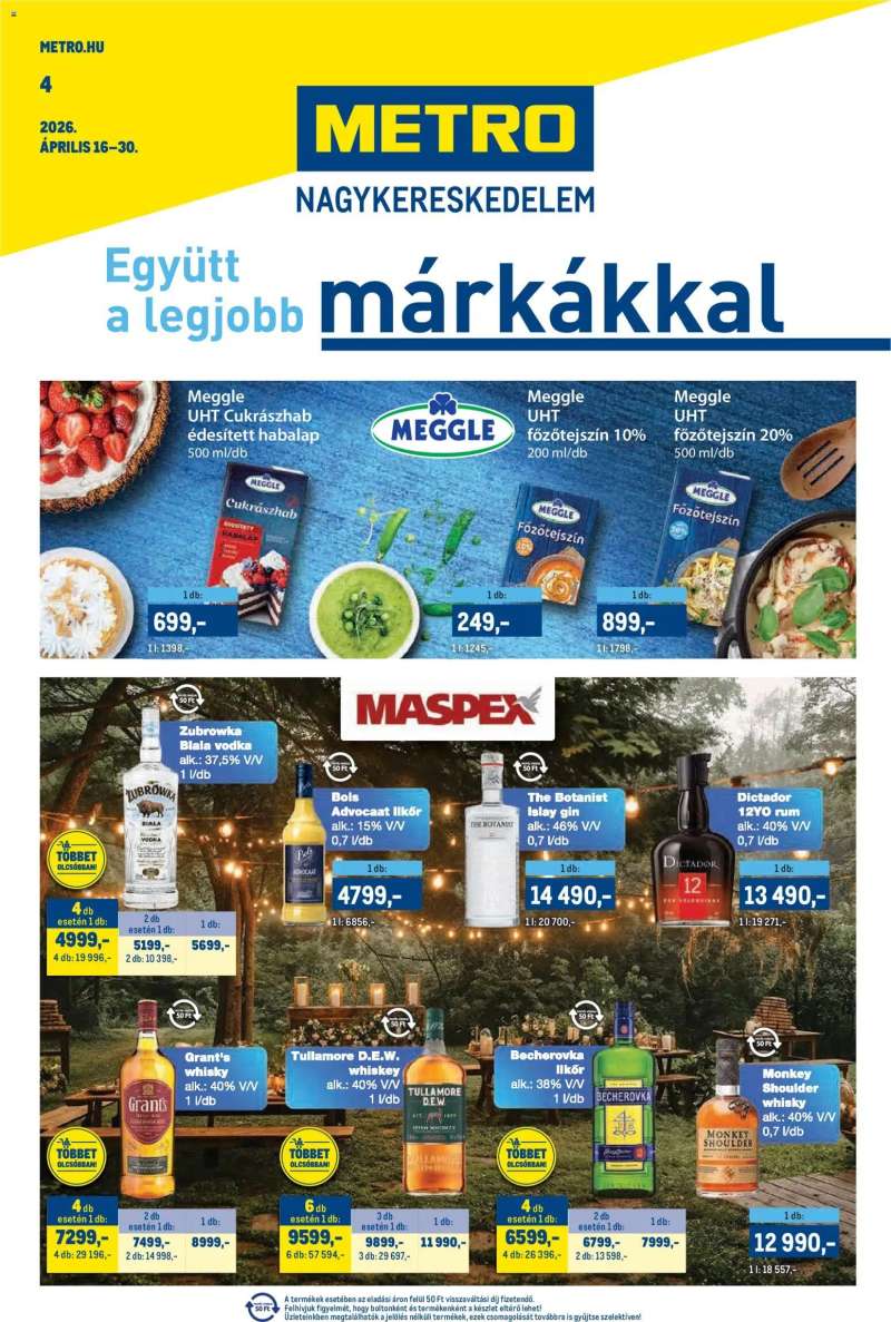 Metro Metro akciós újság 1 oldal