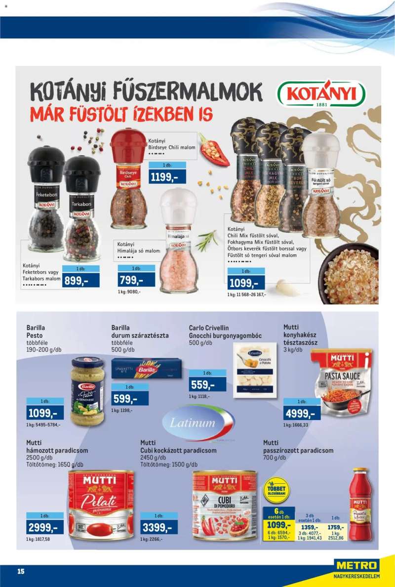 Metro Metro akciós újság 15 oldal