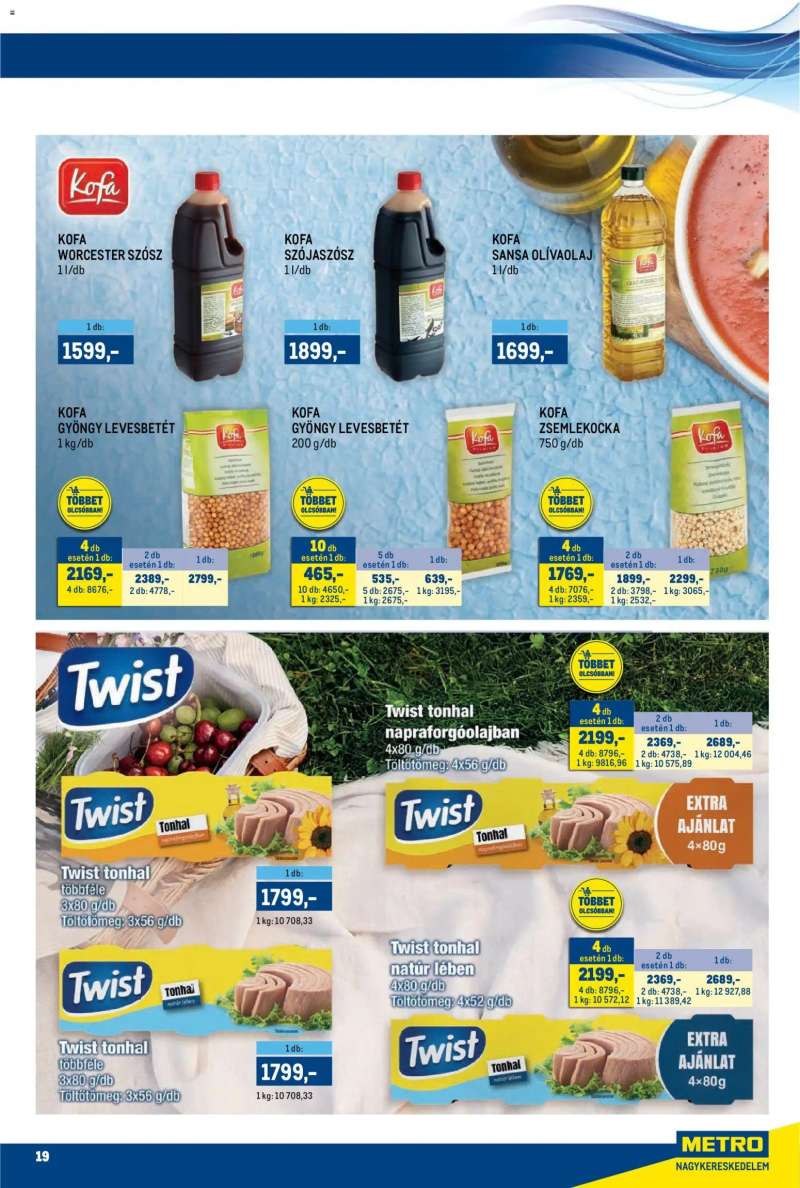 Metro Metro akciós újság 19 oldal
