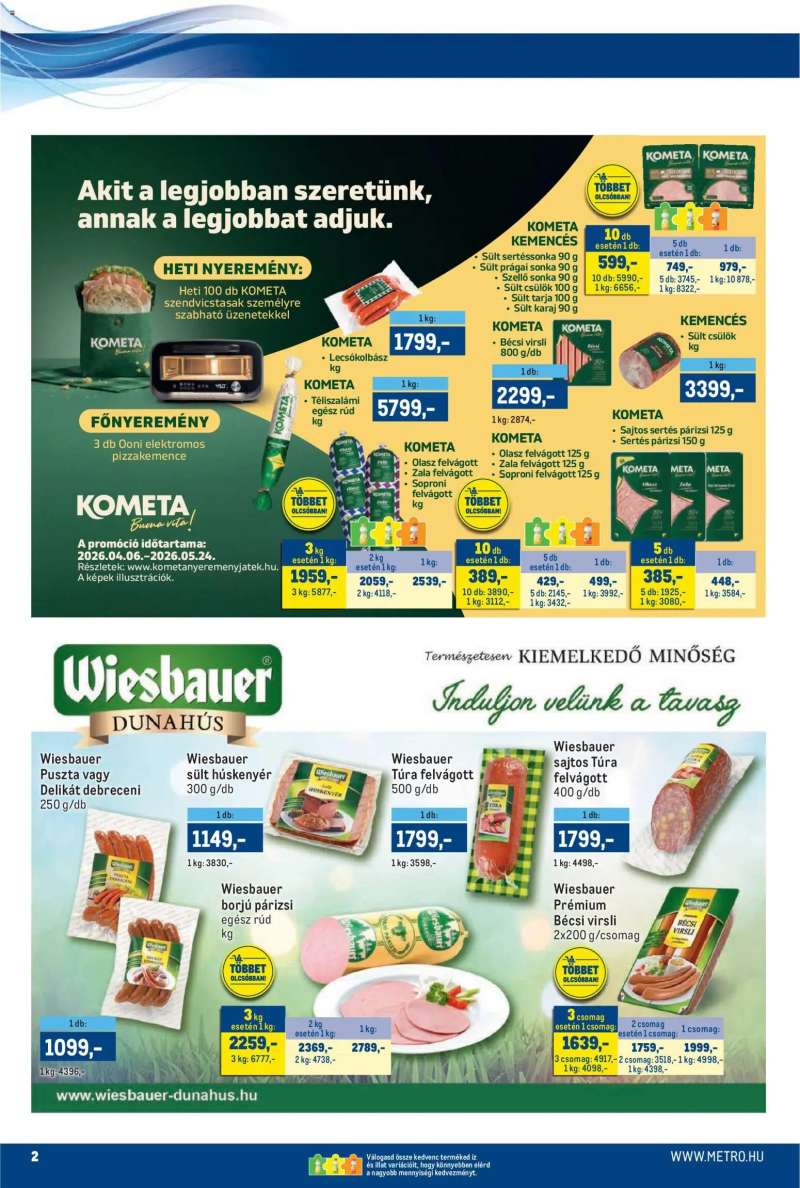 Metro Metro akciós újság 2 oldal