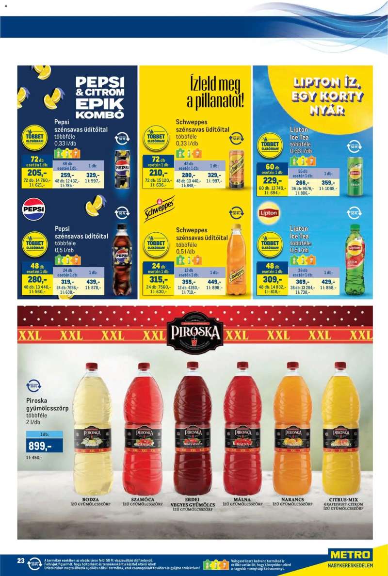 Metro Metro akciós újság 23 oldal