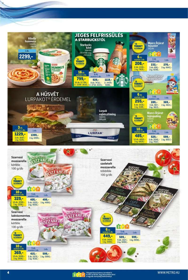 Metro Metro akciós újság 4 oldal