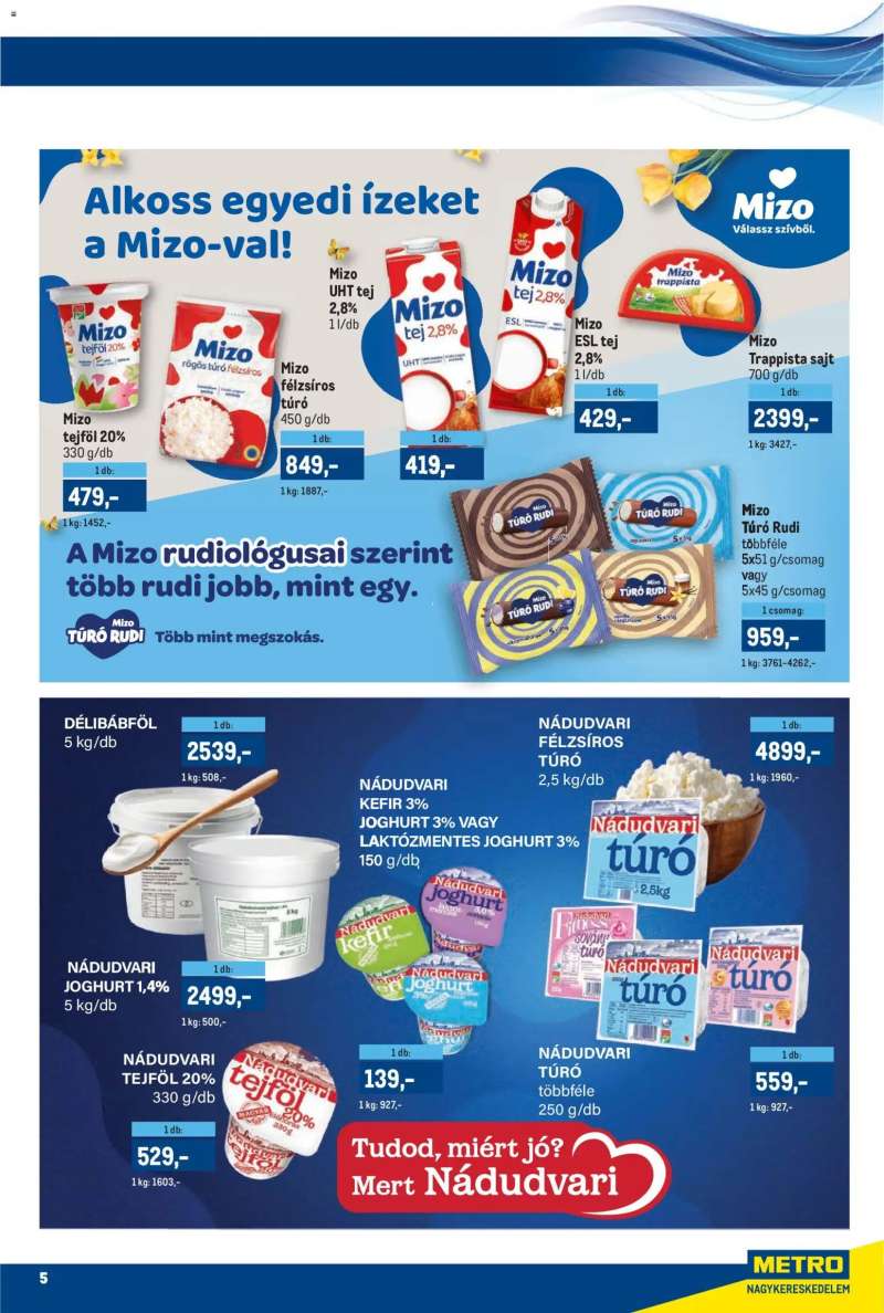 Metro Metro akciós újság 5 oldal