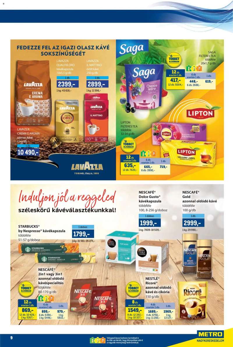 Metro Metro akciós újság 9 oldal