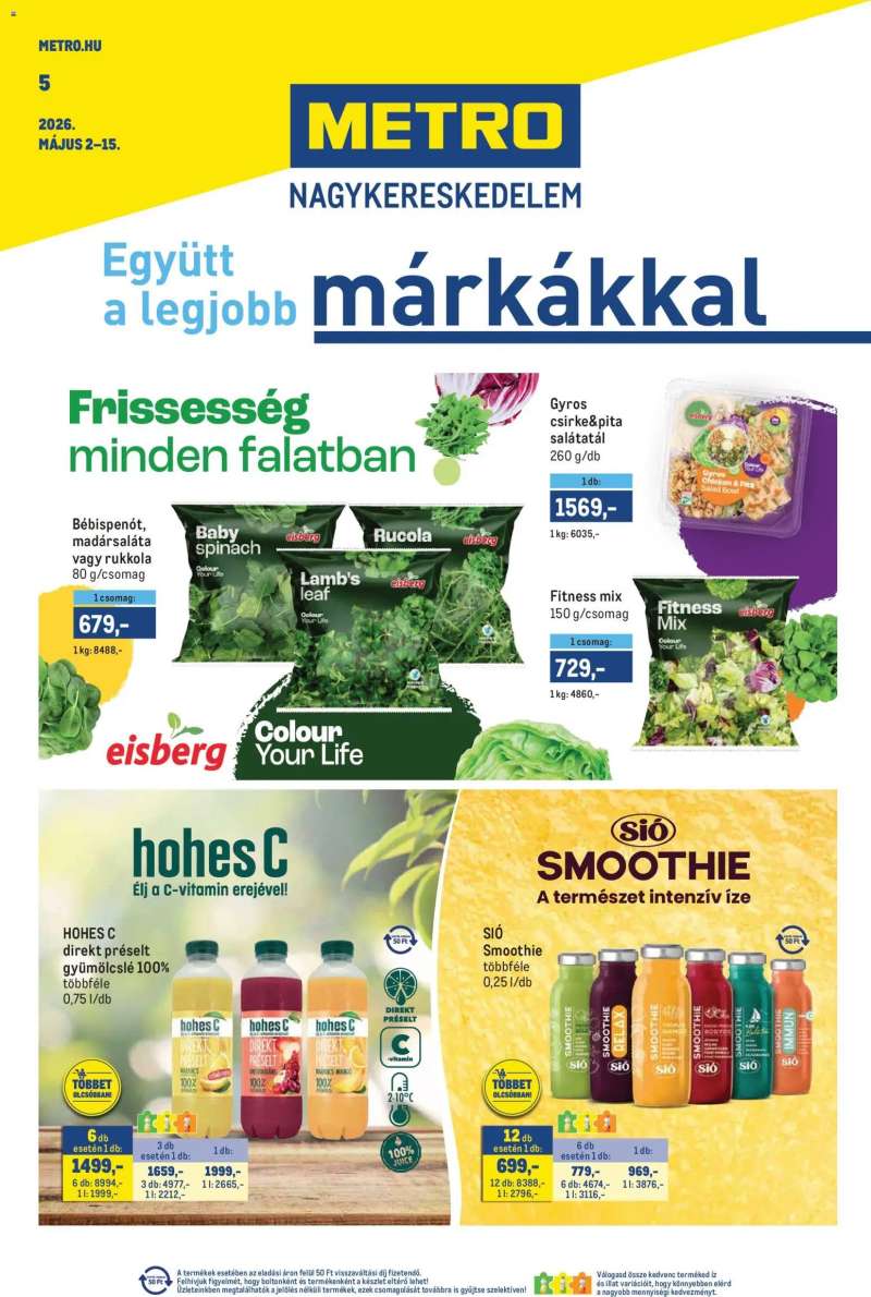 Metro Metro akciós újság 1 oldal