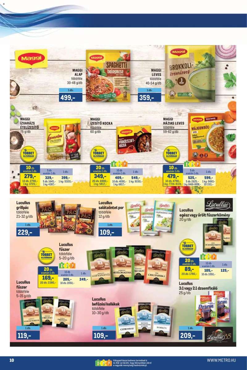 Metro Metro akciós újság 10 oldal