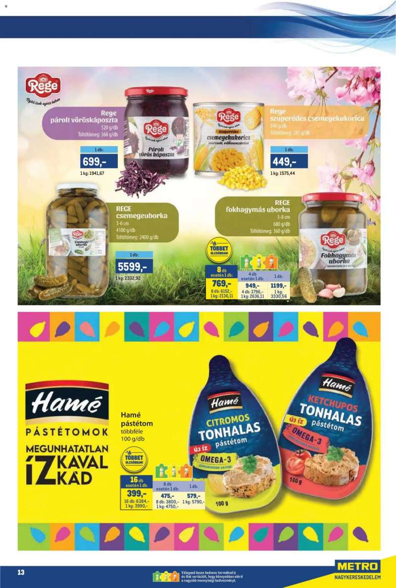 Metro Metro akciós újság 13 oldal