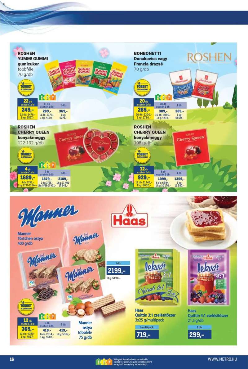 Metro Metro akciós újság 16 oldal