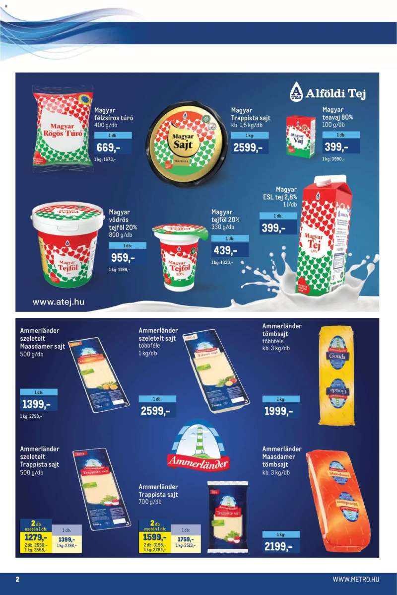 Metro Metro akciós újság 2 oldal