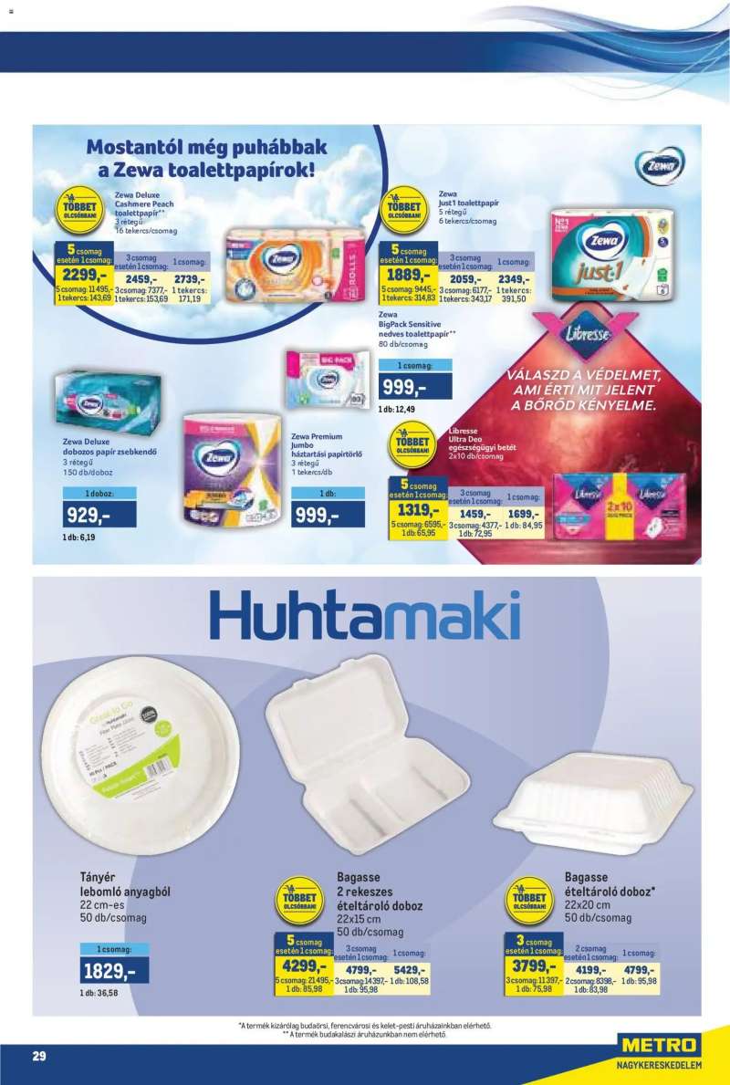 Metro Metro akciós újság 29 oldal