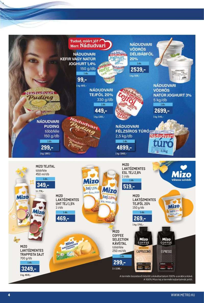 Metro Metro akciós újság 4 oldal