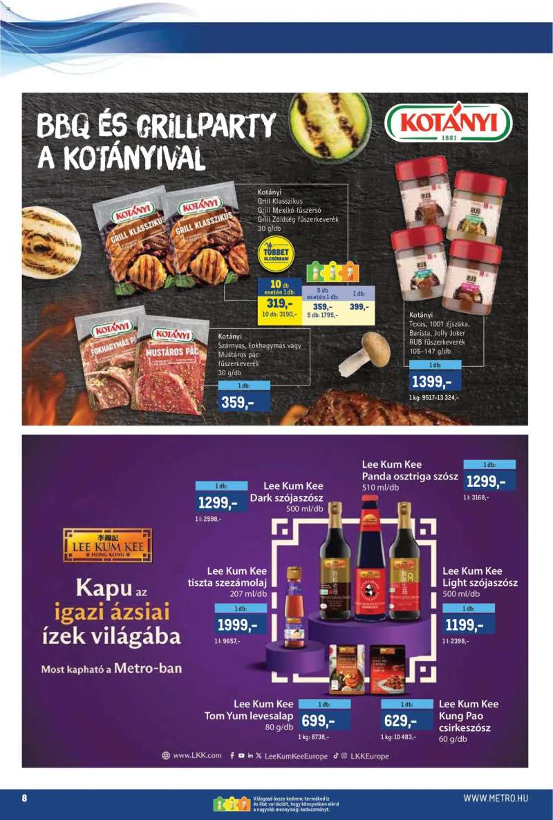 Metro Metro akciós újság 8 oldal