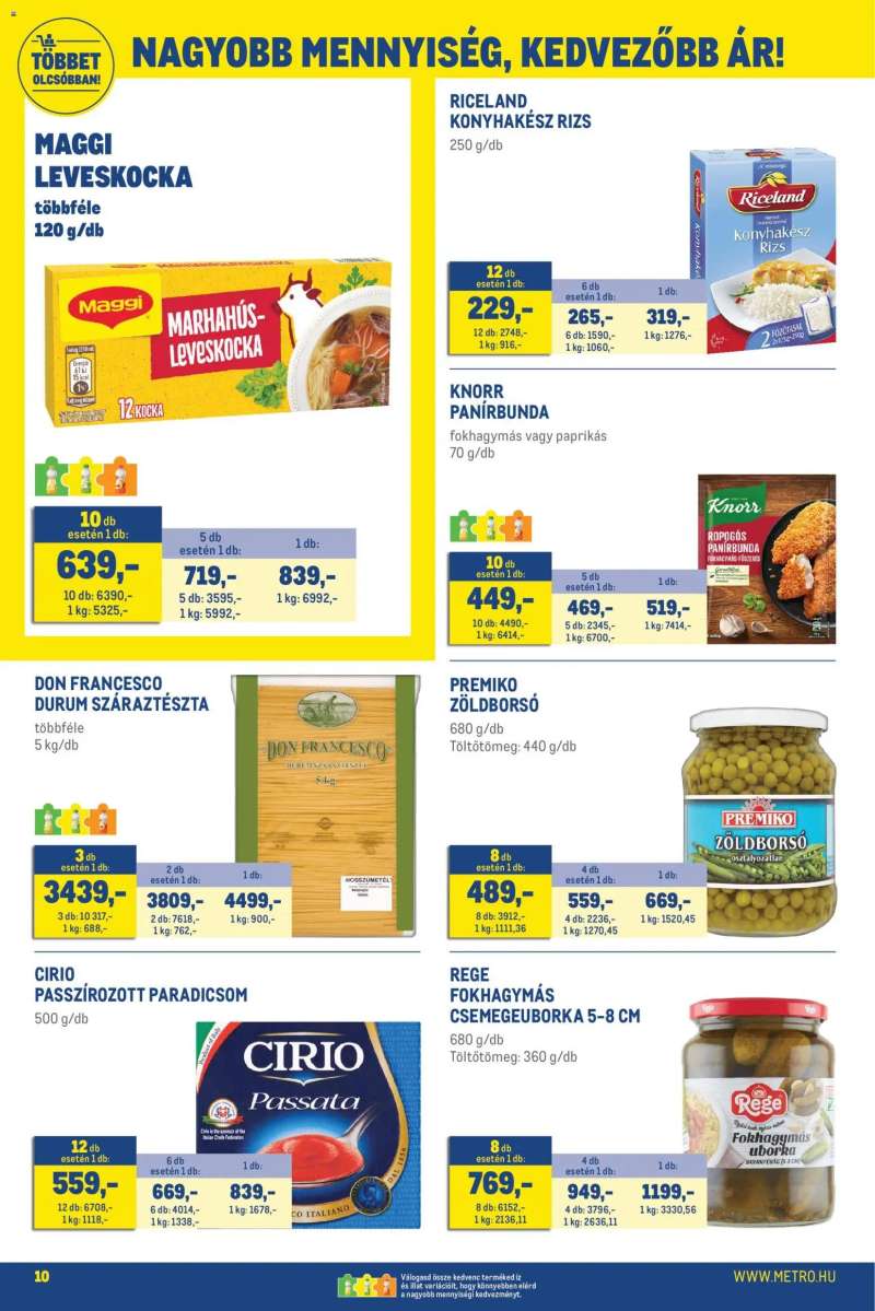 Metro Metro Élelmiszer és Szezonális katalógus 2026/05 10 oldal