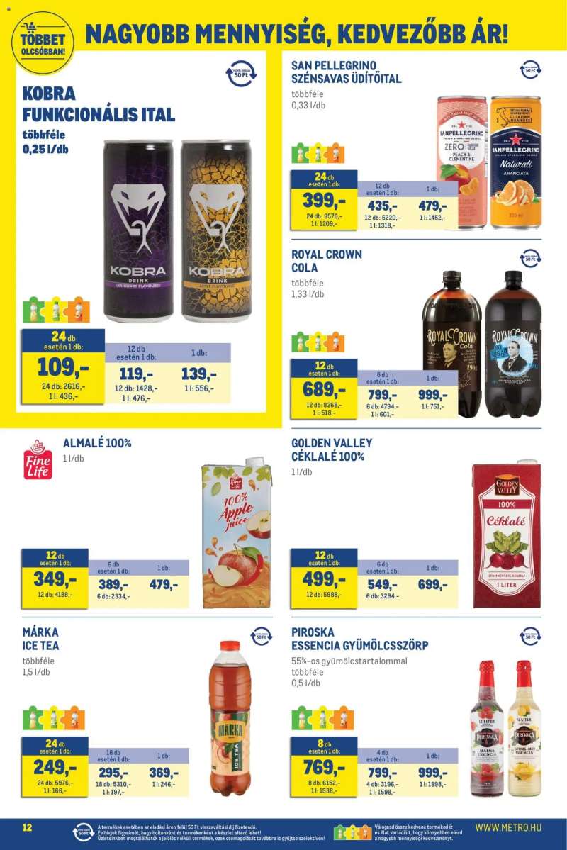 Metro Metro Élelmiszer és Szezonális katalógus 2026/05 12 oldal