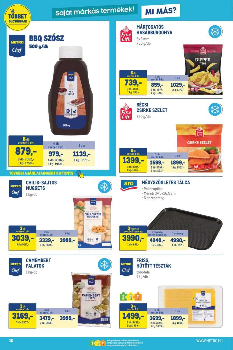 Metro Metro Élelmiszer és Szezonális katalógus 2026/05 16 oldal
