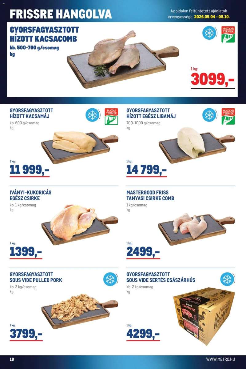 Metro Metro Élelmiszer és Szezonális katalógus 2026/05 18 oldal