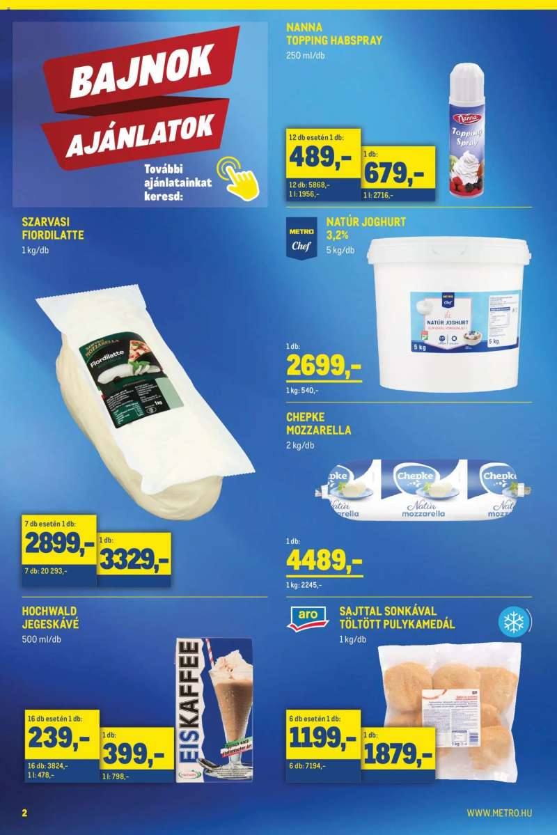 Metro Metro Élelmiszer és Szezonális katalógus 2026/05 2 oldal