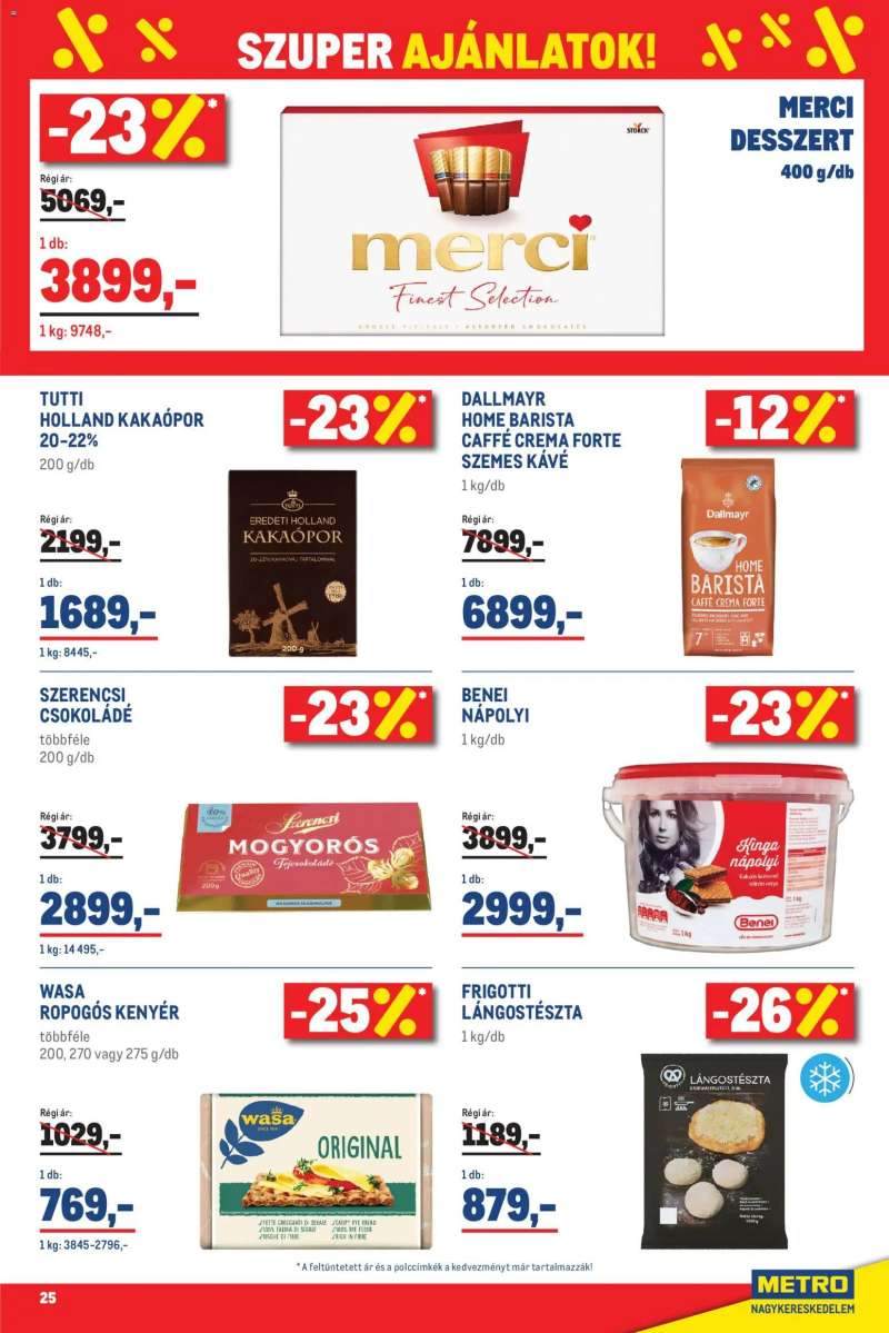 Metro Metro Élelmiszer és Szezonális katalógus 2026/05 25 oldal