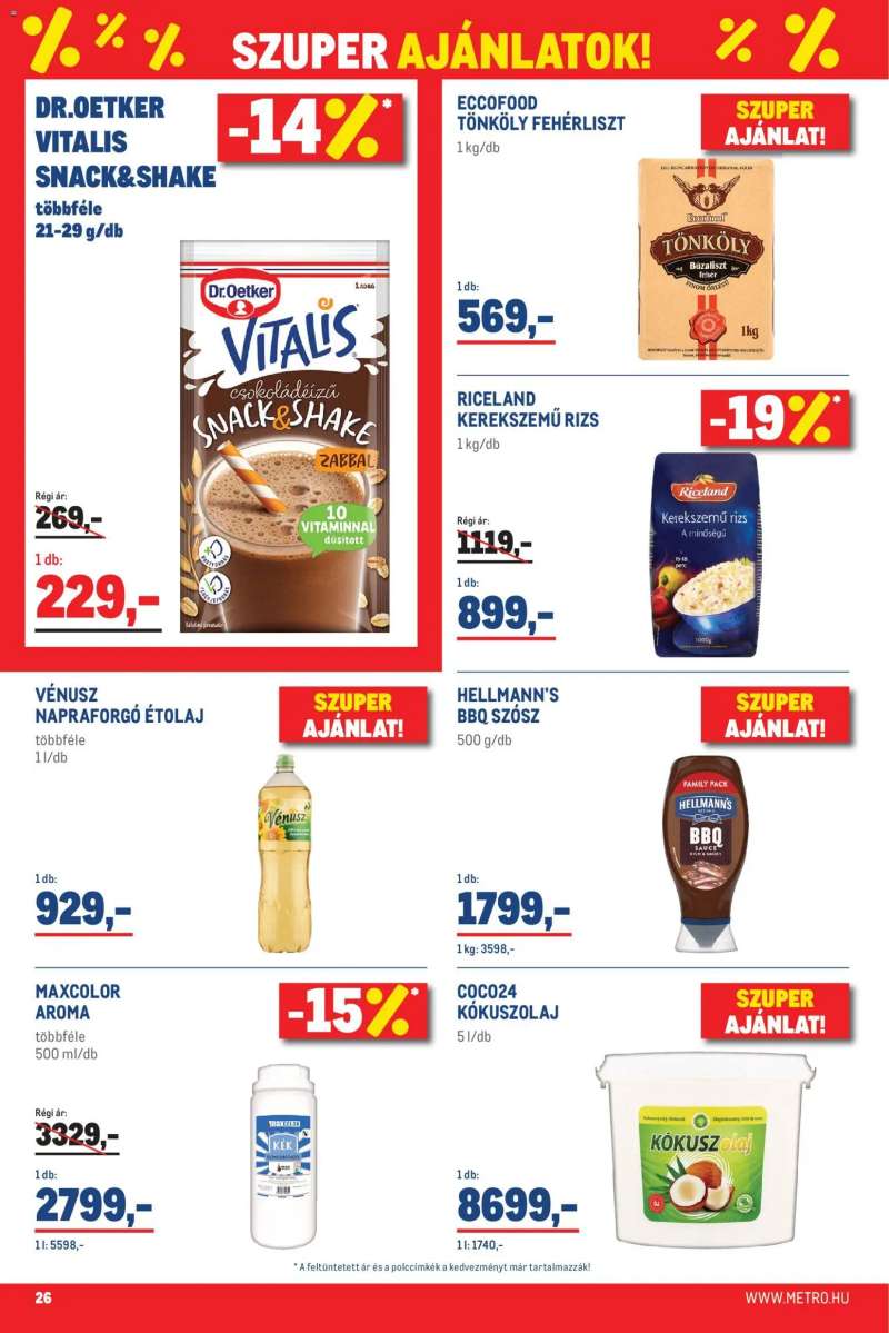 Metro Metro Élelmiszer és Szezonális katalógus 2026/05 26 oldal