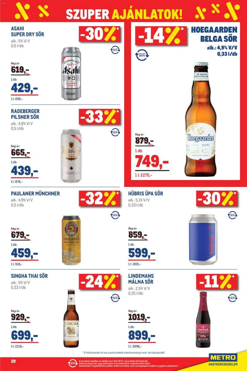 Metro Metro Élelmiszer és Szezonális katalógus 2026/05 29 oldal