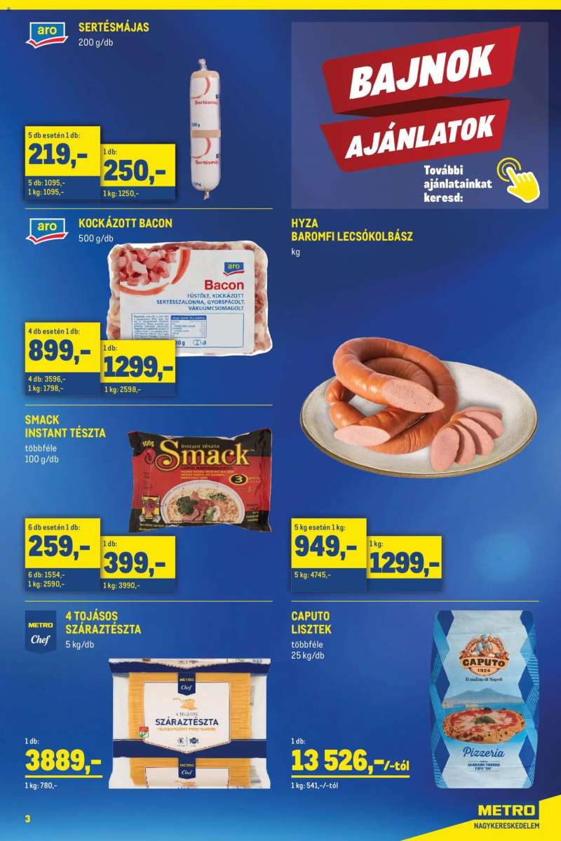 Metro Metro Élelmiszer és Szezonális katalógus 2026/05 3 oldal