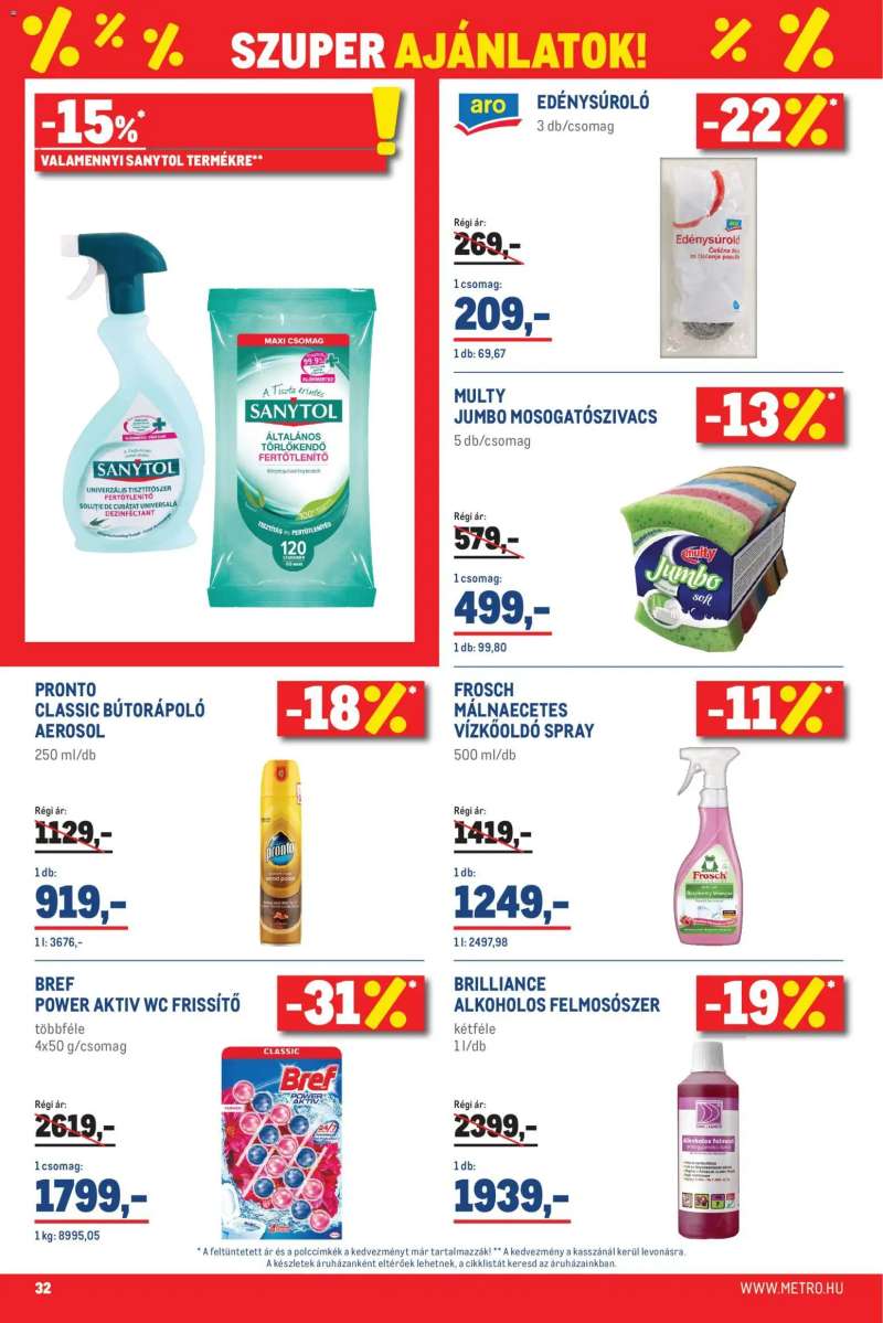 Metro Metro Élelmiszer és Szezonális katalógus 2026/05 32 oldal