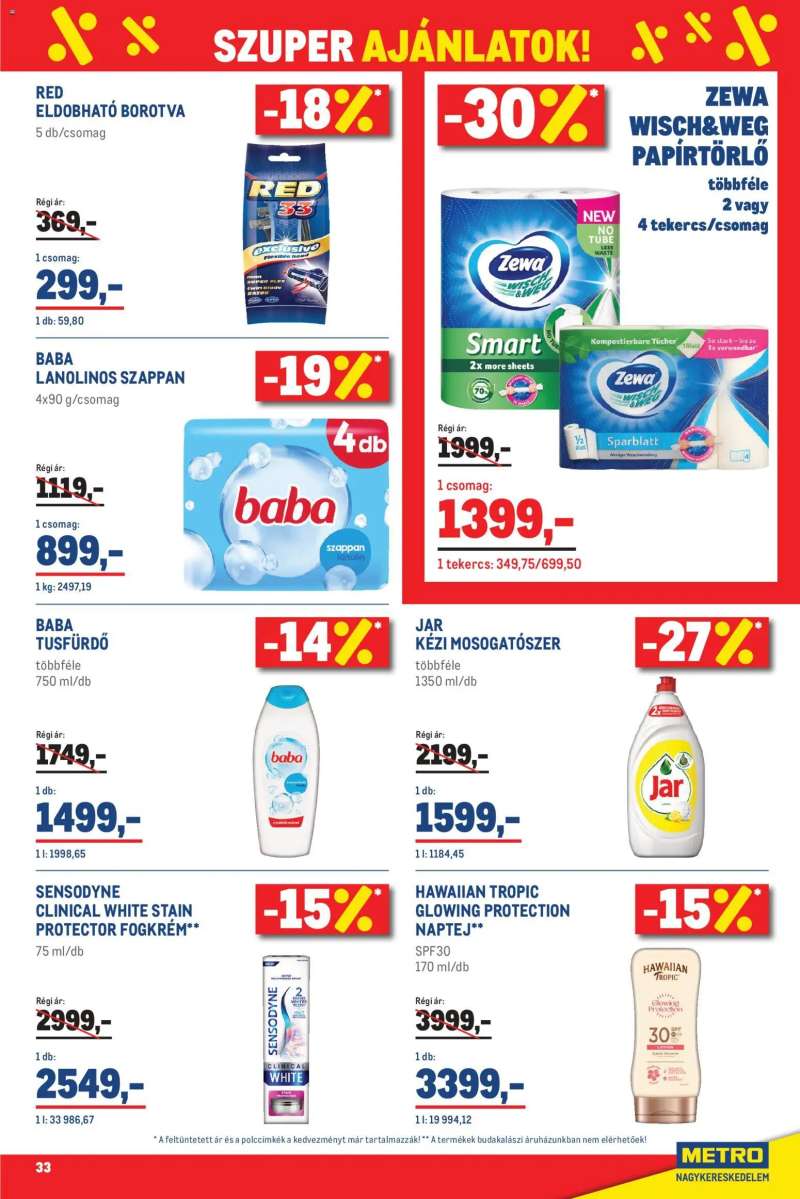 Metro Metro Élelmiszer és Szezonális katalógus 2026/05 33 oldal
